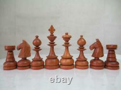 VINTAGE CHESS SET LARGE CLUB PHILIPPINES STAUNTON K 116 mm + OLD CHINESE BOX