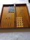 Vintage Game Wooden Box Backgammon Chess With A Full Set 32 Bakeli Pieces