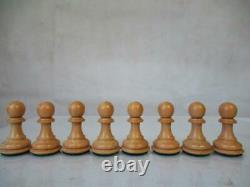 VINTAGE OR MODERN CHESS SET BOX WOOD STAUNTON PATTERN K 104 mm NO BOX NO BOARD