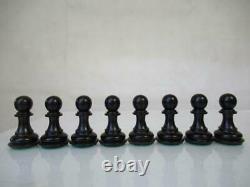 VINTAGE OR MODERN CHESS SET BOX WOOD STAUNTON PATTERN K 104 mm NO BOX NO BOARD