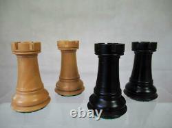 VINTAGE OR MODERN CHESS SET BOX WOOD STAUNTON PATTERN K 104 mm NO BOX NO BOARD