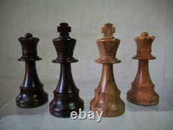 VINTAGE WEIGHTED CHESS SET TOURNAMENT FRENCH LARDY STAUNTON K 93 mm + BOX