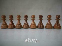 VINTAGE WEIGHTED CHESS SET TOURNAMENT FRENCH LARDY STAUNTON K 95 mm + BOX