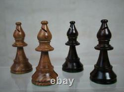 VINTAGE WEIGHTED CHESS SET TOURNAMENT FRENCH LARDY STAUNTON K 95 mm + BOX