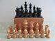 Vintage Weighted Wooden Chess Set Complete In A Wooden Box King 85mm Jaques