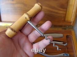 VTG RARE 1950s GERMAN ED WUSTHOF DREIZACK SOLINGEN 11 PIECE BAR SET WOODEN BOX