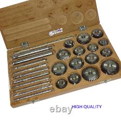 Valve Seat And Carbon Steel Face HCS Cutter Set 15 Pcs With Wooden Box UK