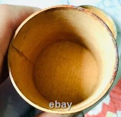 Very Early Original 1838 Round Wooden Shaker Type Spice Box Set 9 Wood Canisters