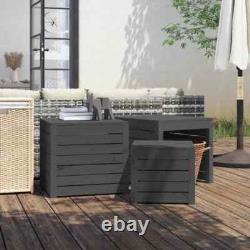 VidaXL 3 Piece Garden Box Set Grey Solid Wood Pine UK
