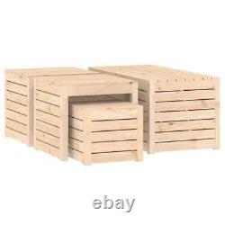 VidaXL 4 Piece Garden Box Set Solid Wood Pine UK HOT