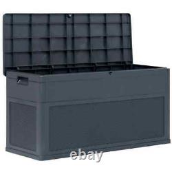 VidaXL Garden Storage Box 320 L Anthracite Patio Set