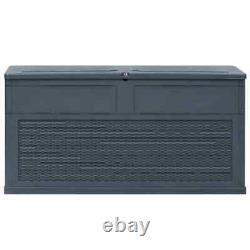 VidaXL Garden Storage Box 320 L Anthracite Patio Set