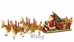 Villeroy & Boch Christmas Toys Memories Music Box Santa Sleigh Ride 5 pc Set NIB