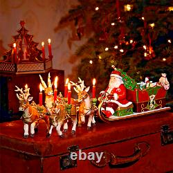 Villeroy & Boch Christmas Toys Memories Music Box Santa Sleigh Ride 5 pc Set NIB