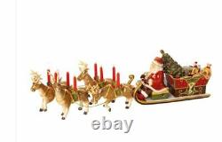 Villeroy & Boch Christmas Toys Memories Music Box Santa Sleigh Ride 5 pc Set NIB