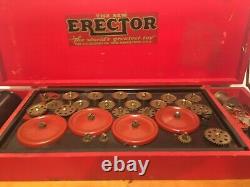 Vintage A. C. Gilbert Erector Set in Original Wooden Box THE NEW ERECTOR LQQK