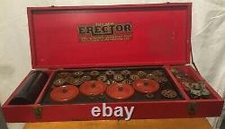Vintage A. C. Gilbert Erector Set in Original Wooden Box THE NEW ERECTOR LQQK