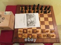 Vintage Allan Troy Chess Set-LARDY/DRUEKE set, Board, Box, &6monographs 3/4 4/30