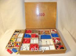Vintage Antique Toy Large Lego Wooden Box System Set Wooden Box Ho 1/87