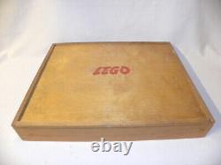 Vintage Antique Toy Large Lego Wooden Box System Set Wooden Box Ho 1/87