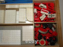 Vintage Antique Toy Large Lego Wooden Box System Set Wooden Box Ho 1/87