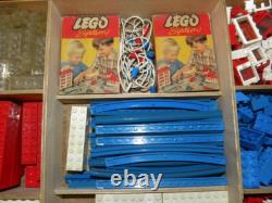 Vintage Antique Toy Large Lego Wooden Box System Set Wooden Box Ho 1/87