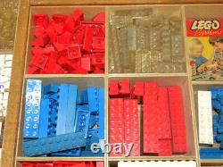 Vintage Antique Toy Large Lego Wooden Box System Set Wooden Box Ho 1/87