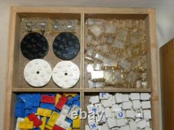 Vintage Antique Toy Large Lego Wooden Box System Set Wooden Box Ho 1/87