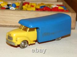Vintage Antique Toy Large Lego Wooden Box System Set Wooden Box Ho 1/87