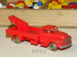 Vintage Antique Toy Large Lego Wooden Box System Set Wooden Box Ho 1/87