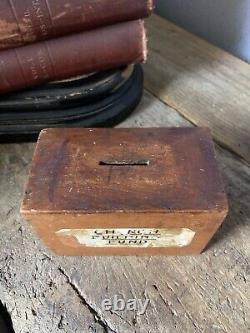 Vintage Antique Wooden Church Collection Box Set Of 3 Boxes Offertory Money Coin