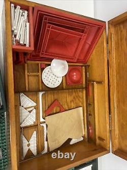 Vintage Bayko Set in Wooden Box with Instructions Building Sets Unchecked