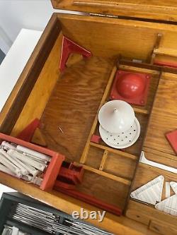 Vintage Bayko Set in Wooden Box with Instructions Building Sets Unchecked