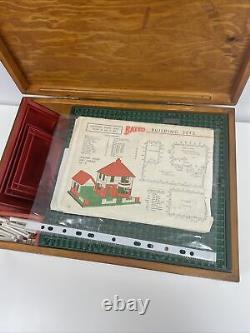 Vintage Bayko Set in Wooden Box with Instructions Building Sets Unchecked