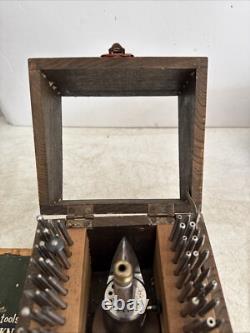 Vintage CKN Watch Maker STAKING TOOL SET in WOODEN BOX from Japan 55 Pieces
