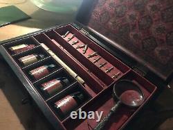 Vintage Calligraphy Case (Wooden Box) With Contents (Not Used)