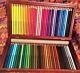 Vintage Derwent Artists Rare Colour Pencils Set Of 72 In Wooden Box Unused