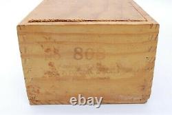 Vintage Drueke Wood Chess Set in a Wooden Box with Instructions, King is 3