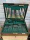 Vintage F C Richards 45pc 6-place Canteen Of Cutlery Set In Original Wooden Box