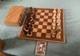 Vintage German Wooden Chess Set, Storage Box, Board And Original Booklet 1950