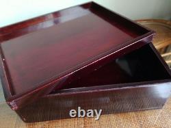 Vintage Heavy Wooden Box Set Retro Antiques Old House Collection