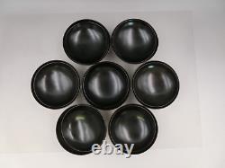 Vintage Japanese wooden Soup bowls NEGORO-ware set of 7 in wooden box