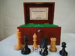 Vintage Jaques London Bicentenial Chess Set Staunton K 3.5 And Orig Box