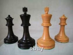 Vintage Jaques London Bicentenial Chess Set Staunton K 3.5 And Orig Box