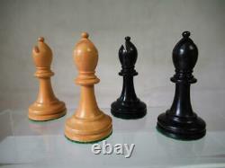 Vintage Jaques London Bicentenial Chess Set Staunton K 3.5 And Orig Box