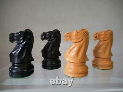 Vintage Jaques London Bicentenial Chess Set Staunton K 3.5 And Orig Box