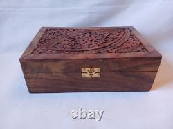 Vintage KTG Mah Jong Set Wooden Box 144 Bamboo Backed Tiles Book Mahjong Jongg 2