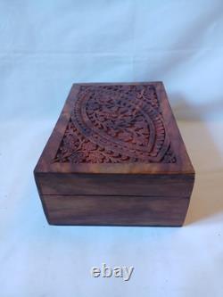 Vintage KTG Mah Jong Set Wooden Box 144 Bamboo Backed Tiles Book Mahjong Jongg 2