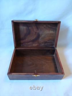 Vintage KTG Mah Jong Set Wooden Box 144 Bamboo Backed Tiles Book Mahjong Jongg 2