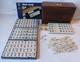 Vintage Ktg Mah Jong Set Wooden Box 148 Bamboo Backed Tiles Book Mahjong Jongg